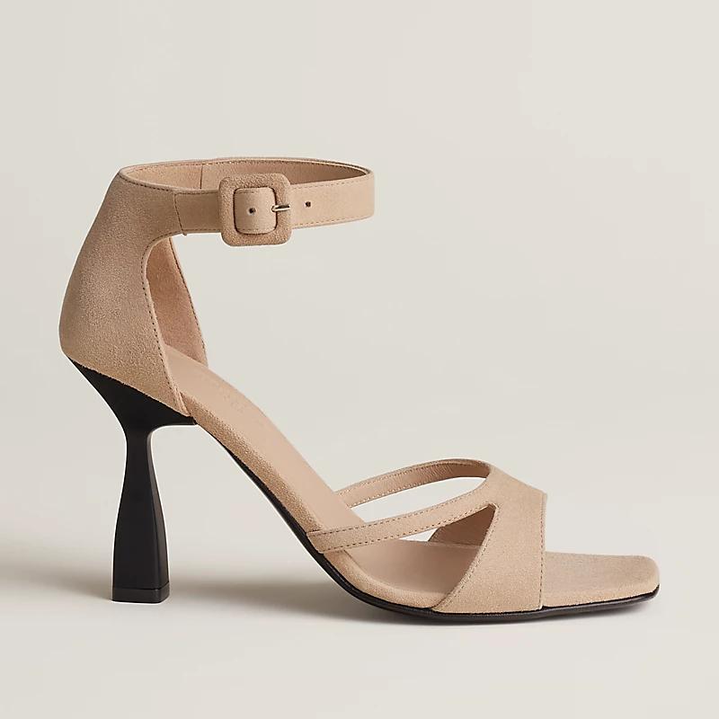 Giày Hermes Gemma 95 Sandal Nữ Be